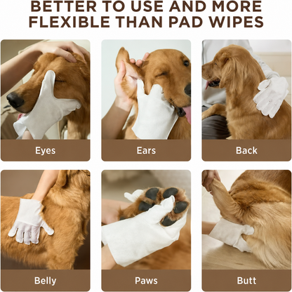 WIPEPAW® Pet Glove Wipes