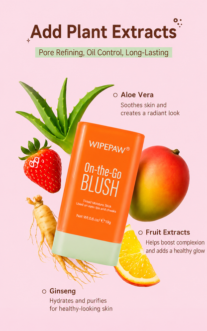 WIPEPAW® On-the-Go BLUSH Tinted Moisture Stick