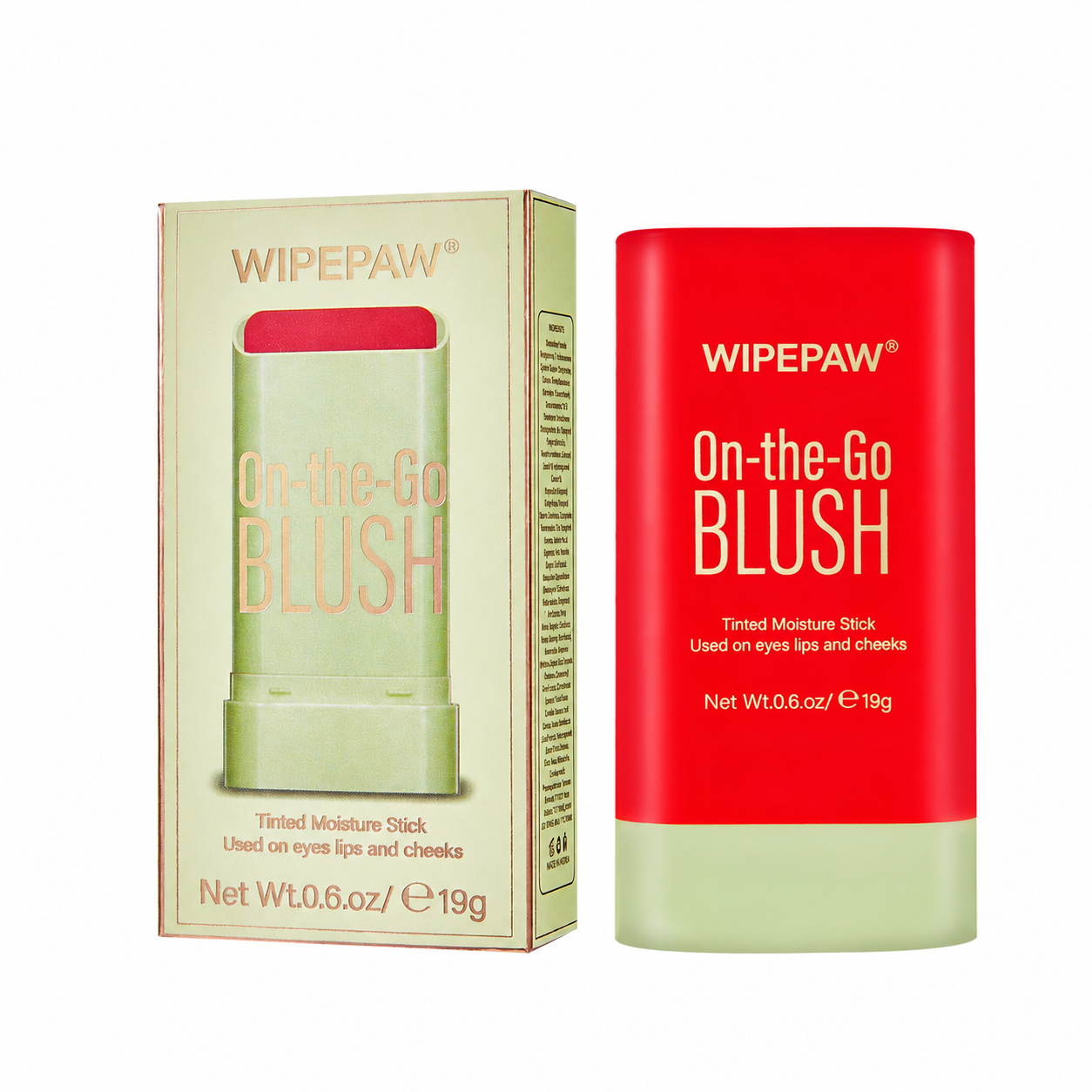 WIPEPAW® On-the-Go BLUSH Tinted Moisture Stick