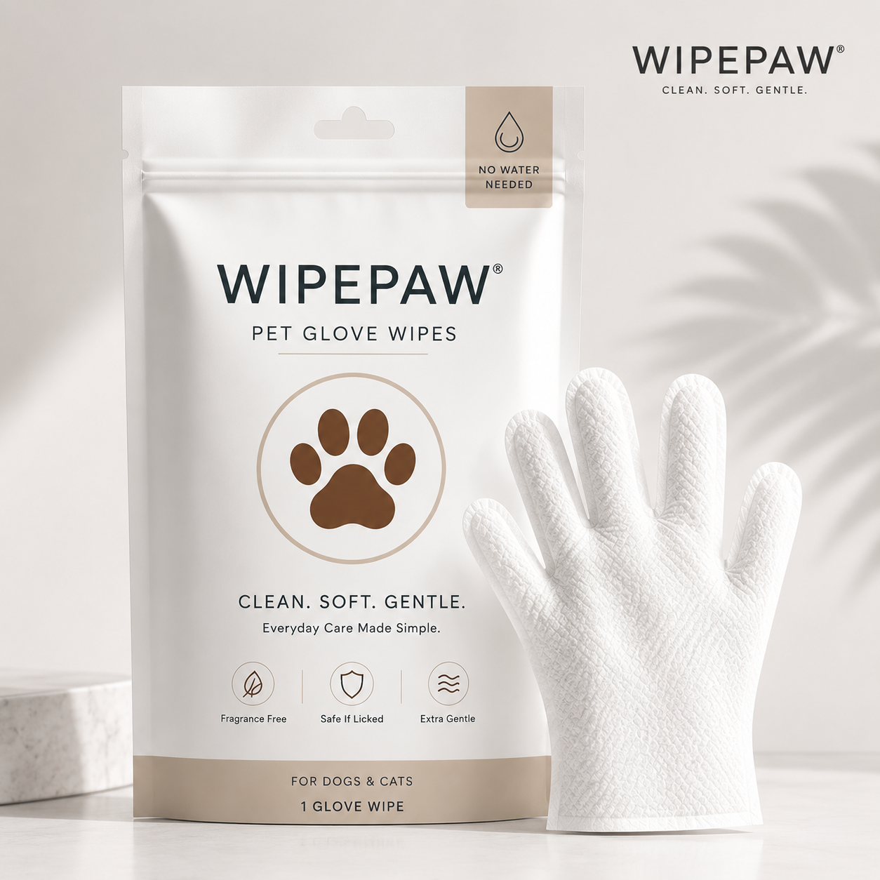WIPEPAW® Pet Glove Wipes
