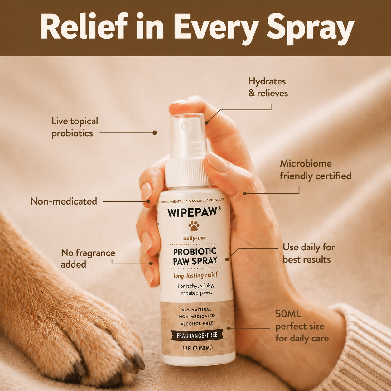 Probiotic Paw Spray